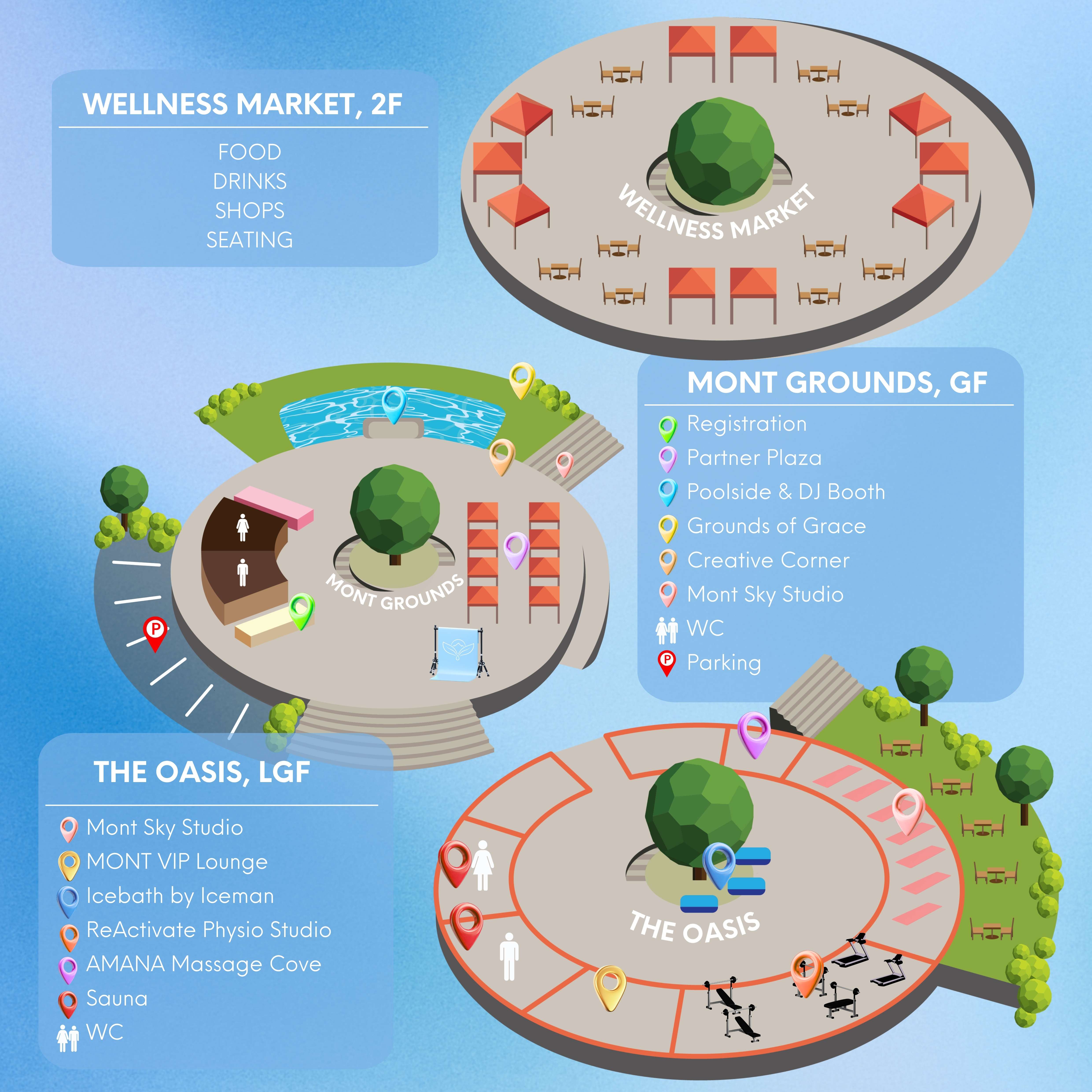 Rise & Recover festival map